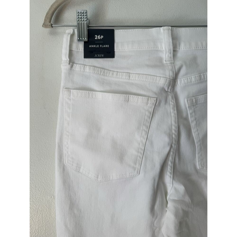 NWT J. Crew White Ankle Flare Jeans Women’s Size 26 Petite - Picture 4 of 7